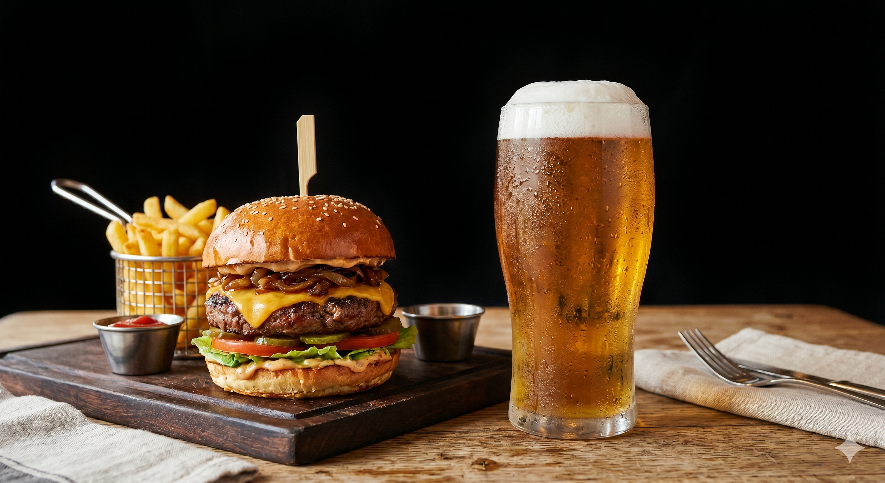 Bira ve Hamburger